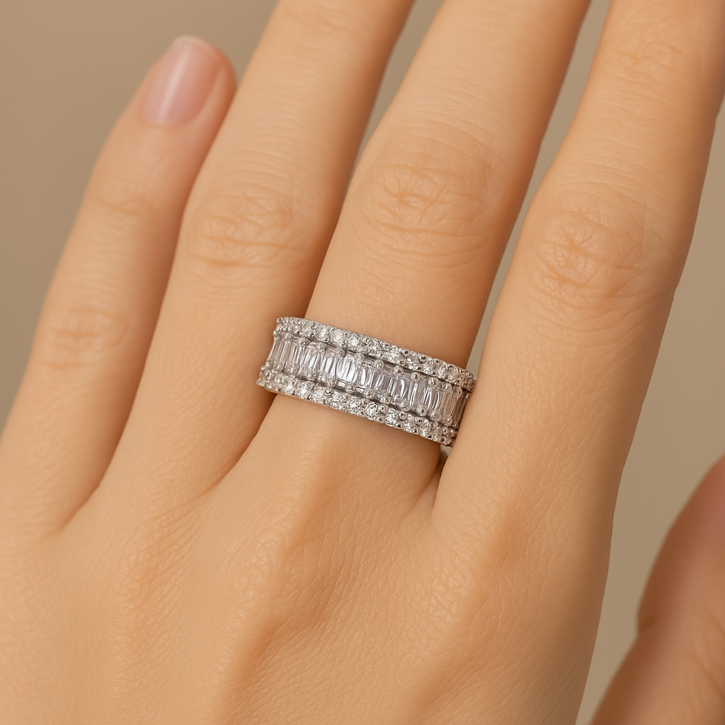 Baguette eternity band