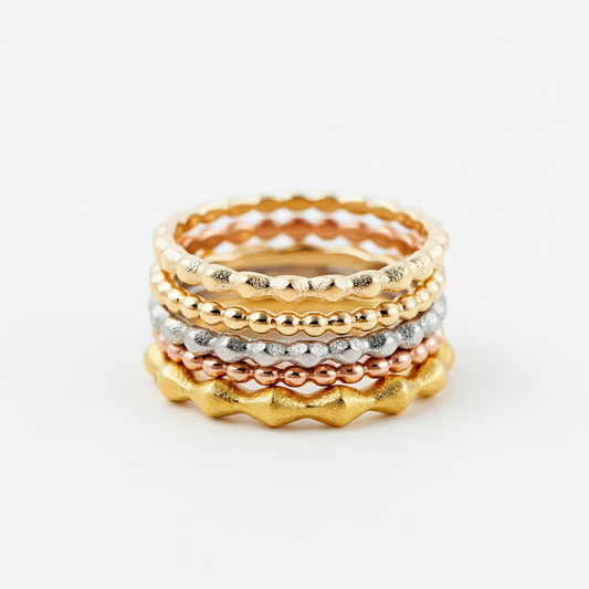 Multi-shape stackable rings
