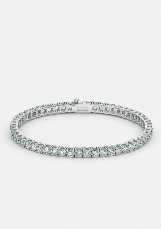 White gold diamond tennis bracelet