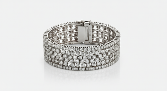Diamond cuff bracelet