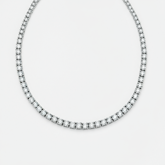 Diamond tennis necklace