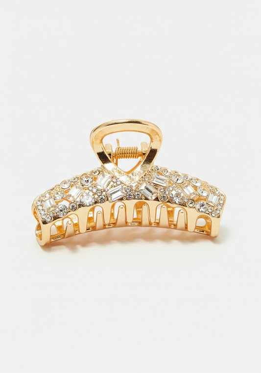 Diamond hair claw clip