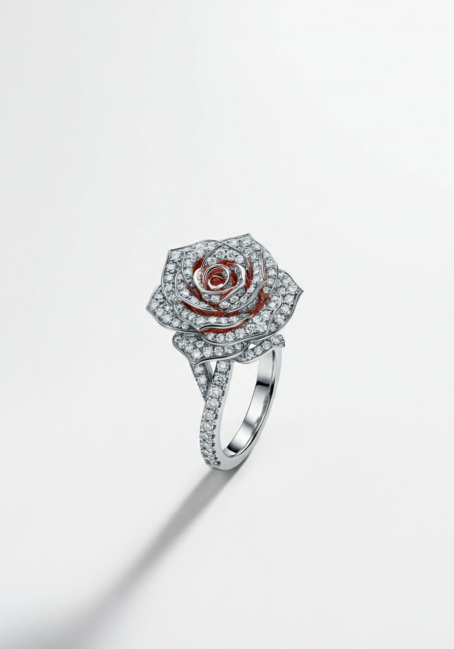 Rose diamond ring