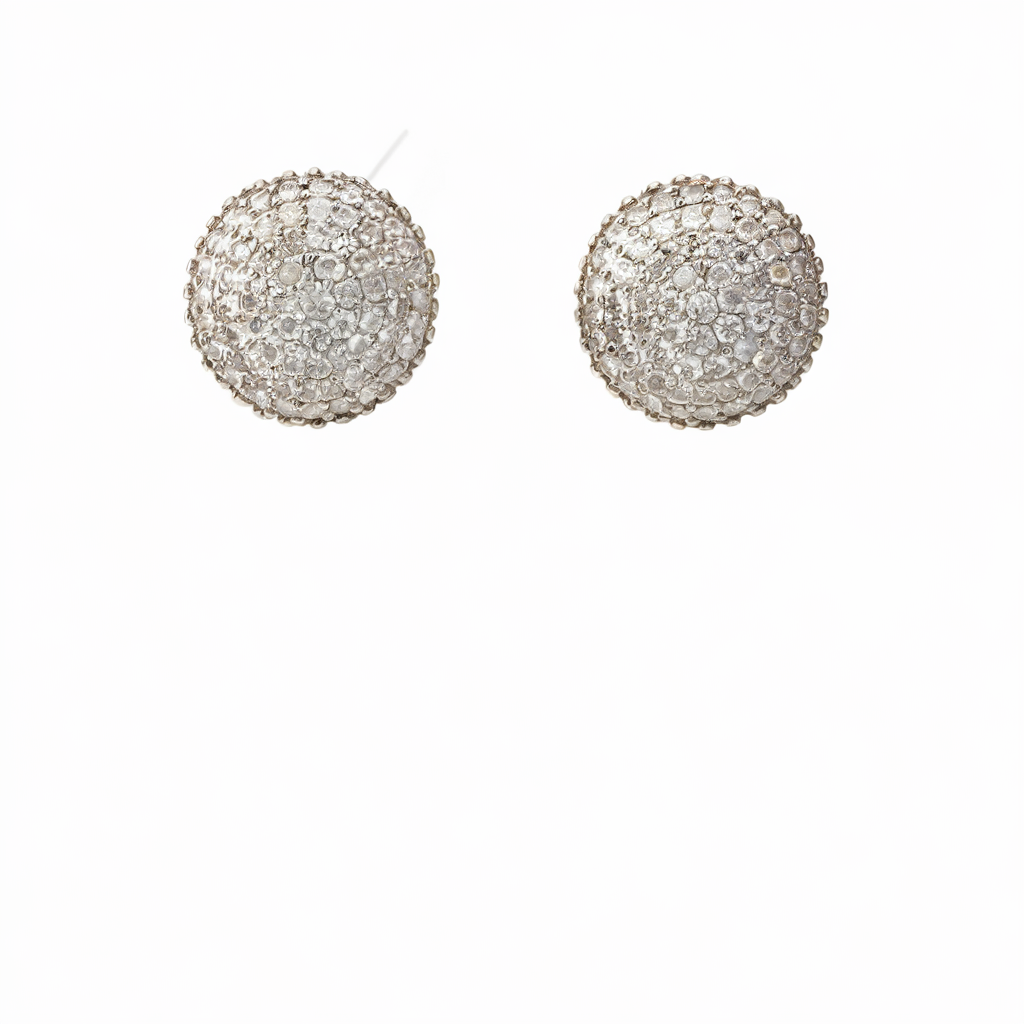 Dome stud earrings