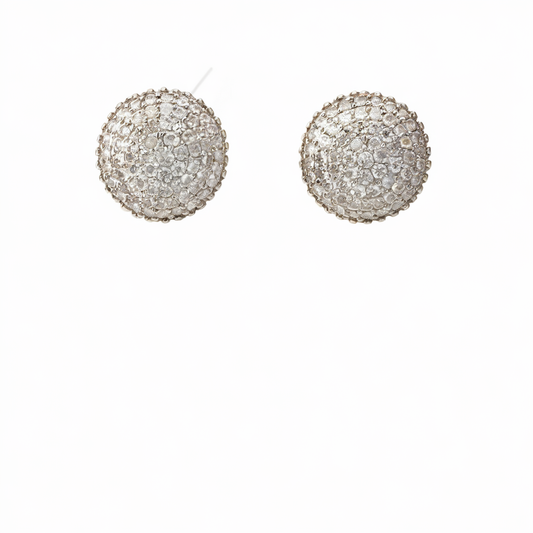 Dome stud earrings