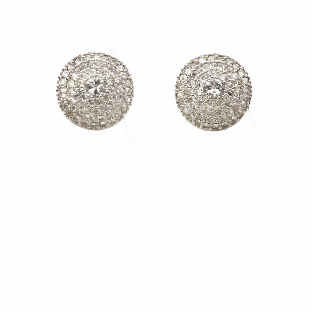 Dome stud earrings
