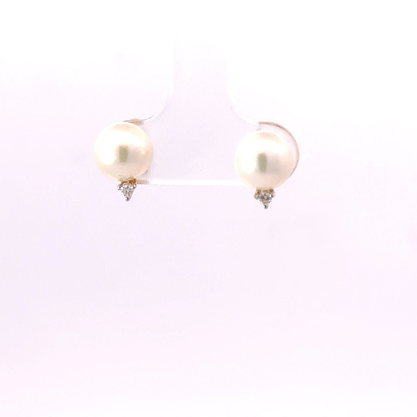 Pearl & diamond earring