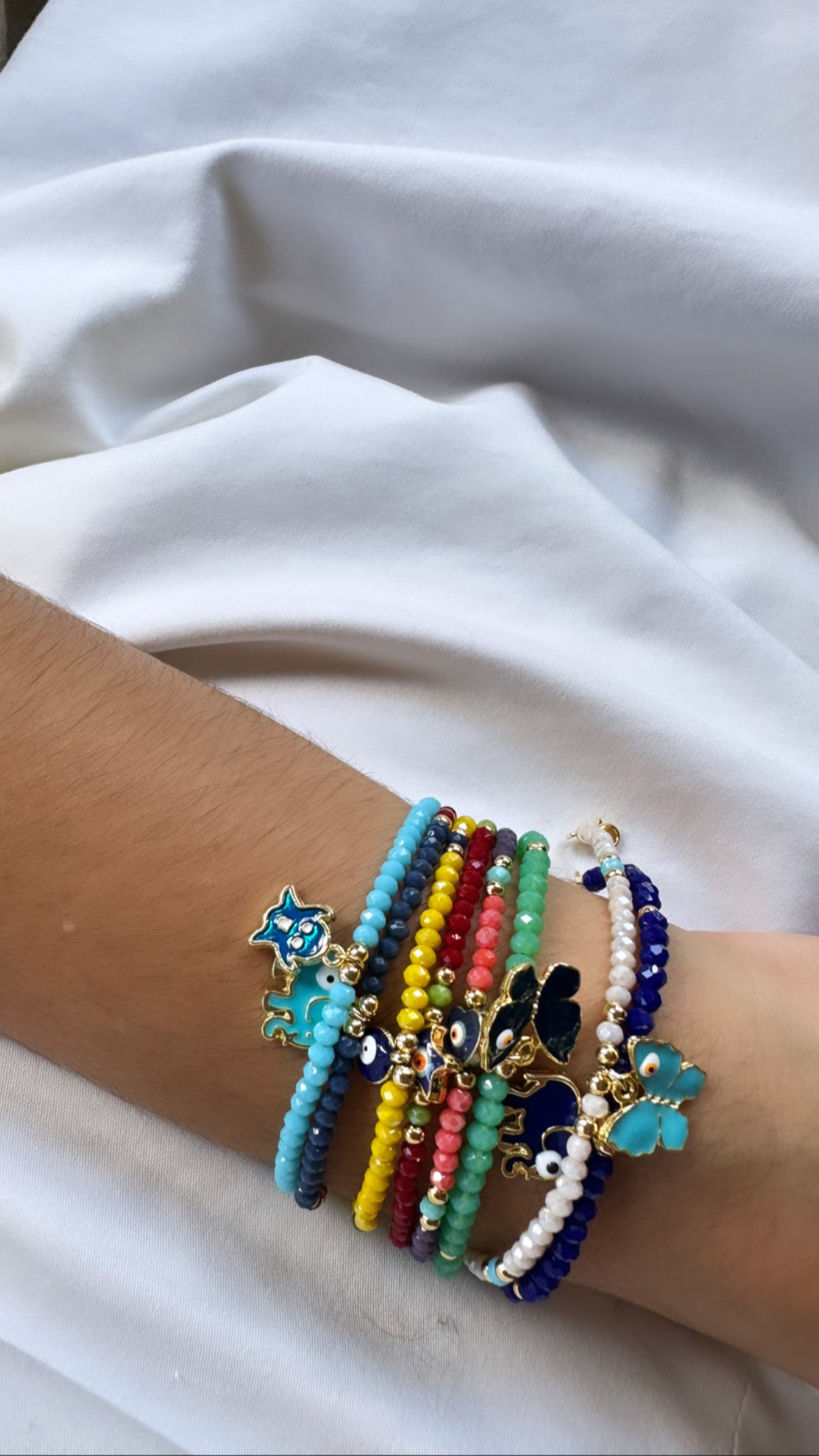 Lilac beaded bracelet