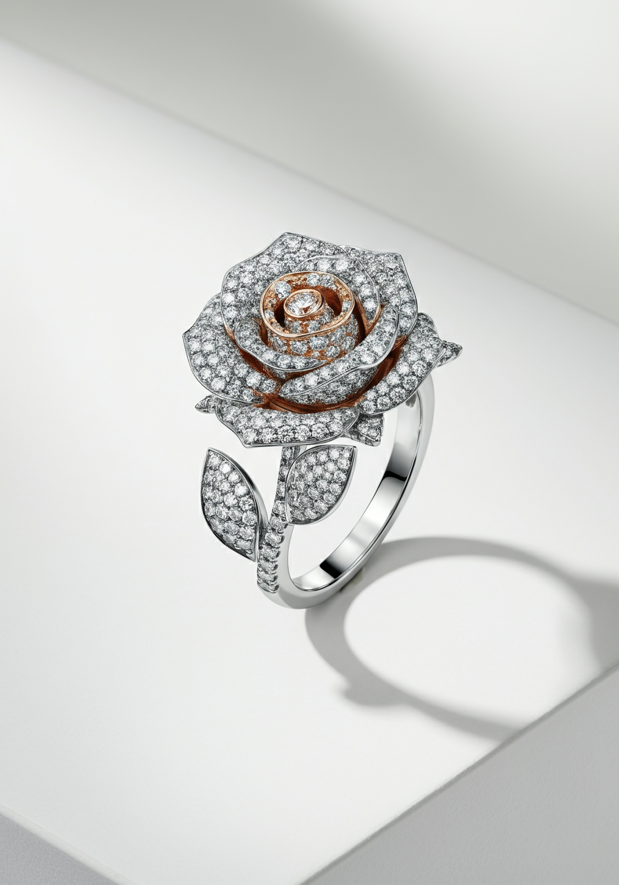 Rose diamond ring